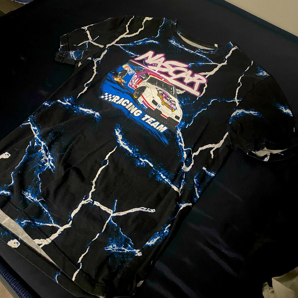 Nascar racing team lighting AOP shirt